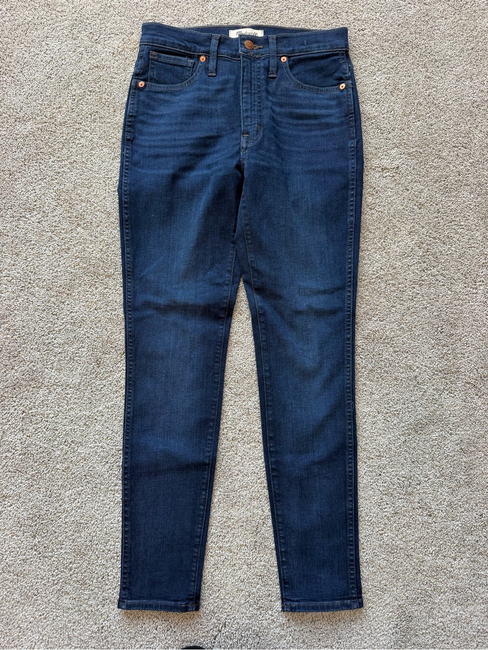 Women’s Madewell Dark Blue High-Rise Skinny Jeans- Size 27